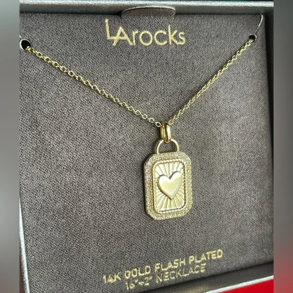 Necklace,Gold Heart Pendant Necklace,